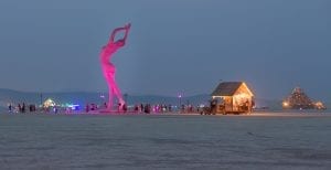Truth Is Beauty Across the Playa - At Burning Man 2013 - Photo/Eleanor Preger
