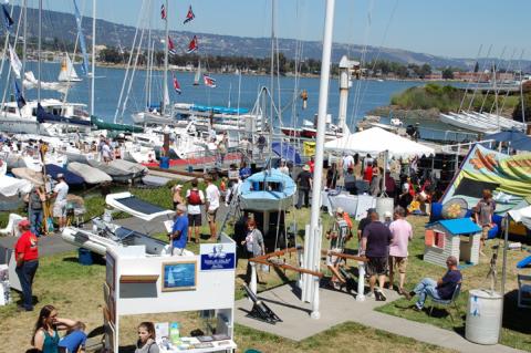 Summer Sailstice on the estuary at Encinal Yacht Club