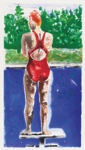 Linda Goodman, "Muse (Back)", color monotype, water based, 31"x25.5", 2010