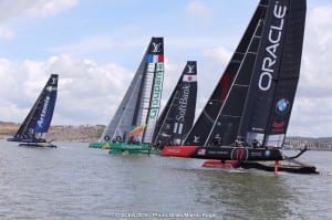 Light winds make for slow difficult racing - Giles Martin-Raget/ACEA 2015
